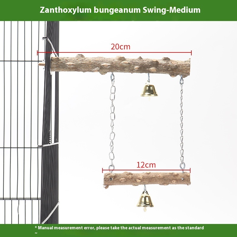 Parrot Solid Wood Stand Rod Swing Grinding Claw Toy - Image 9