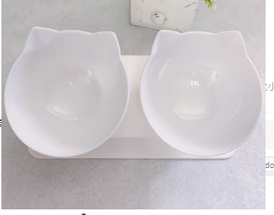 Non Slip Double Cat Bowl With Raised Stand Pet Food Cat Feeder Protect Cervical Vertebra Dog Bowl Transparent Pet Products - Image 8