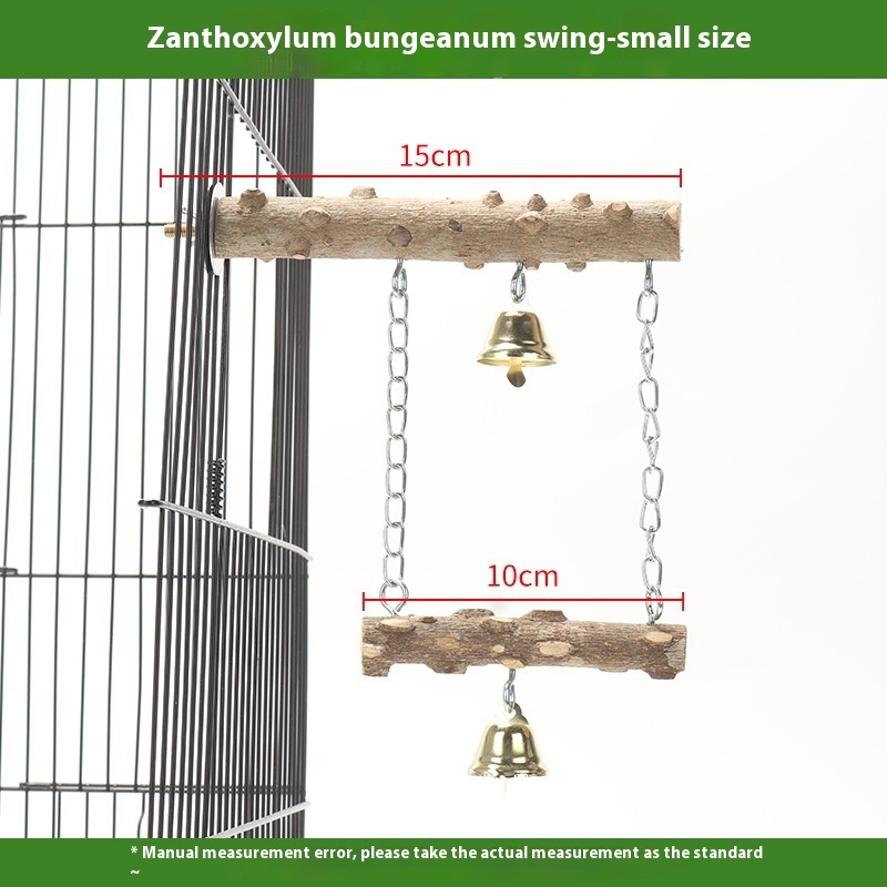 Parrot Solid Wood Stand Rod Swing Grinding Claw Toy - Image 4