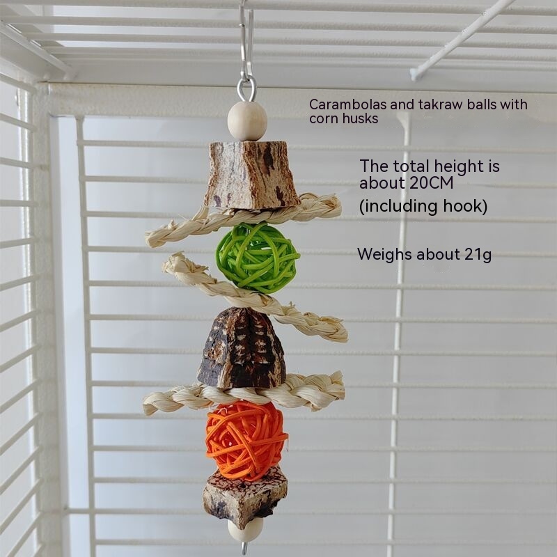 Parrot Toys Parrot Bite Supplies Bird Stand Rod Bird Cage - Image 8