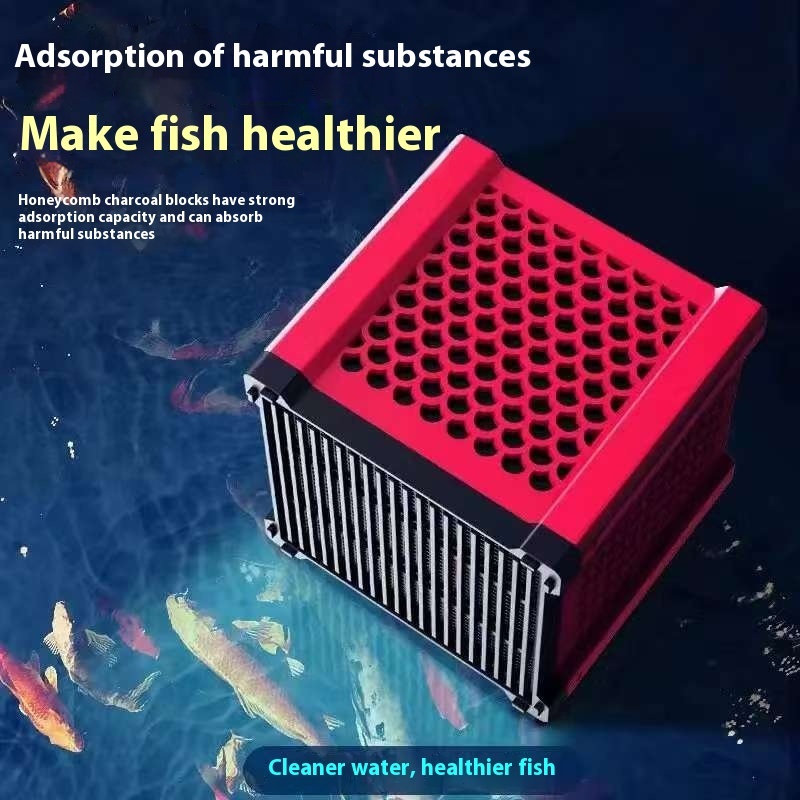 Fish Tank Water Purification Cube Activated Carbon Material Honeycomb - Image 3
