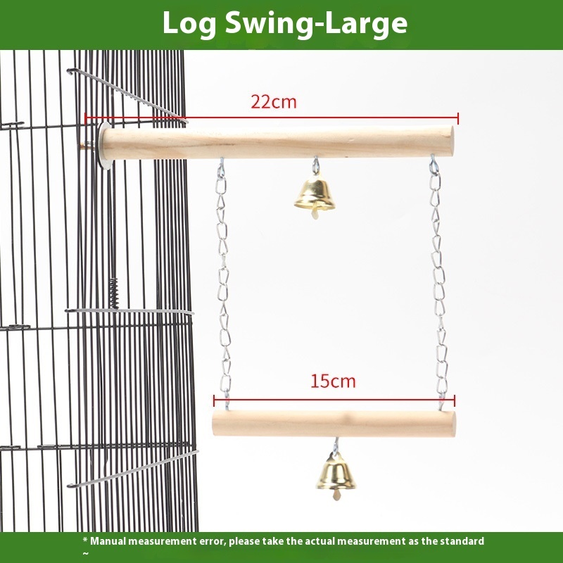 Parrot Solid Wood Stand Rod Swing Grinding Claw Toy - Image 3