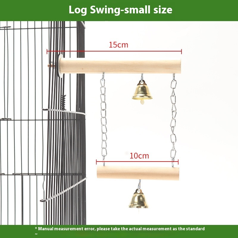Parrot Solid Wood Stand Rod Swing Grinding Claw Toy - Image 8