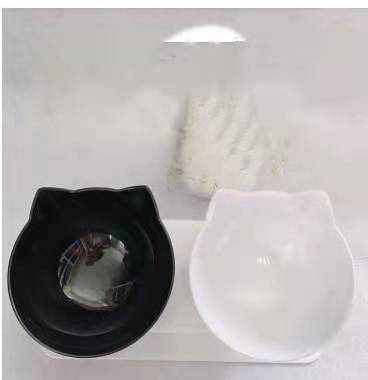 Non Slip Double Cat Bowl With Raised Stand Pet Food Cat Feeder Protect Cervical Vertebra Dog Bowl Transparent Pet Products - Image 5